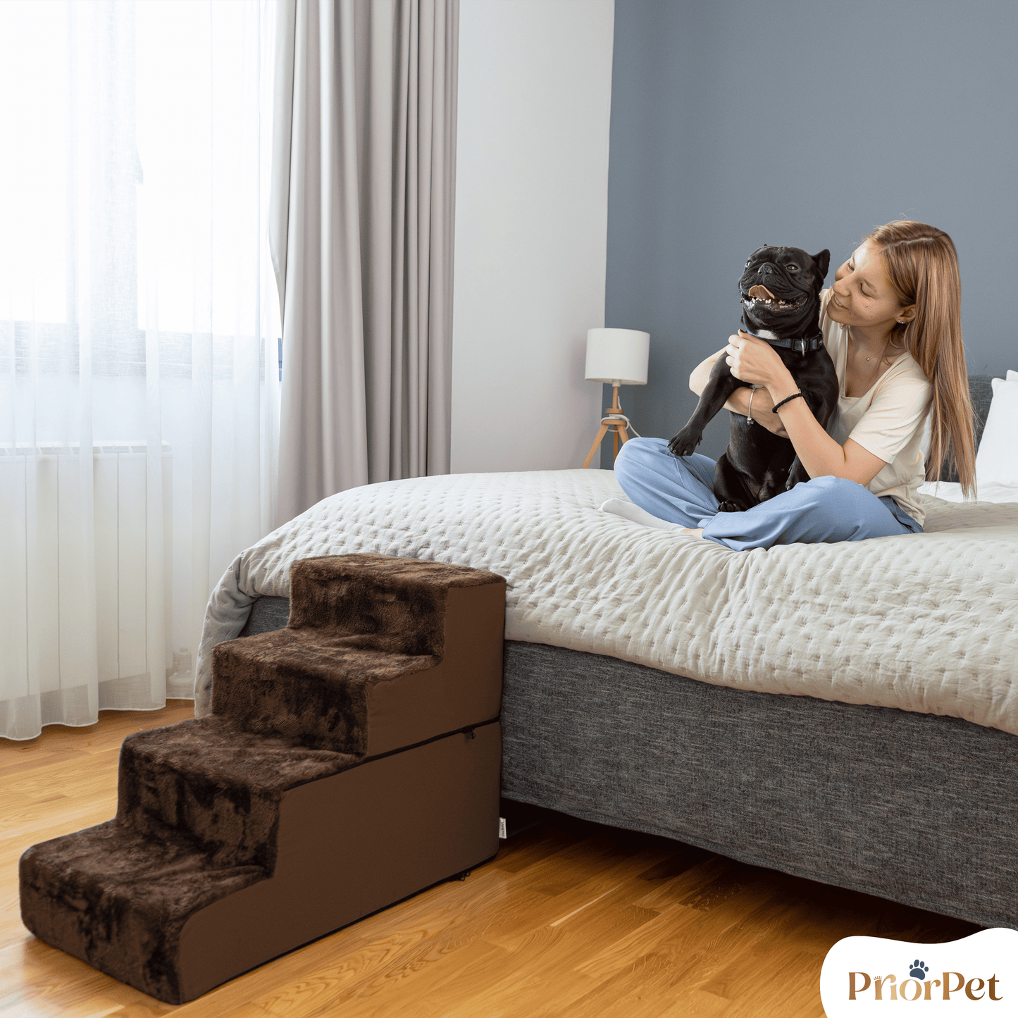 Hondentrappen voor sofa-4 stappen
