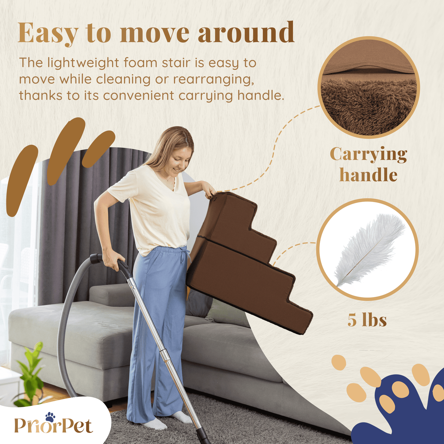 Hondentrappen voor sofa-4 stappen