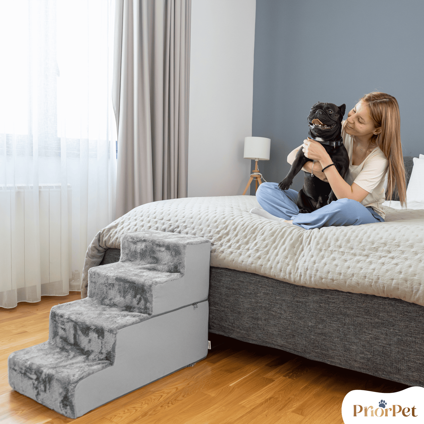 Hondentrappen voor sofa-4 stappen