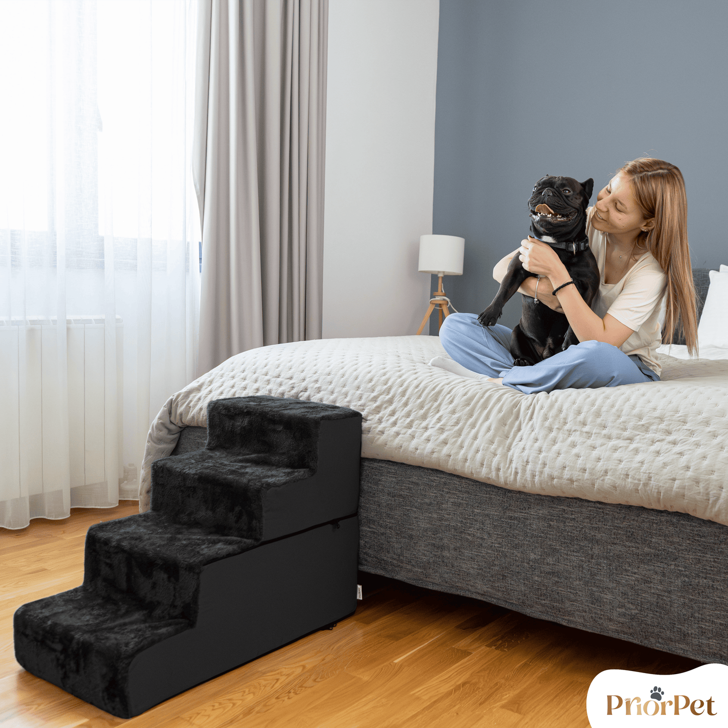 Hondentrappen voor sofa-4 stappen