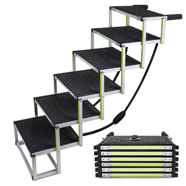 Escaleras para perros de 6 escalones para exteriores