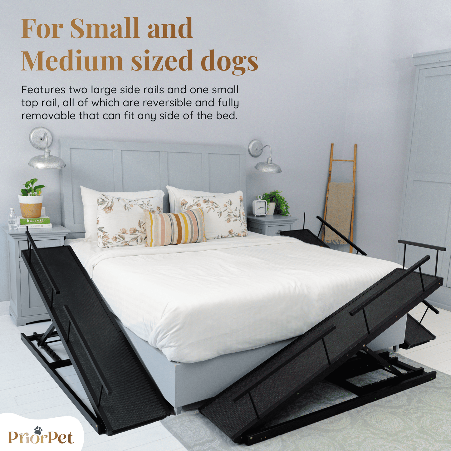 Rampa del perro para la cama