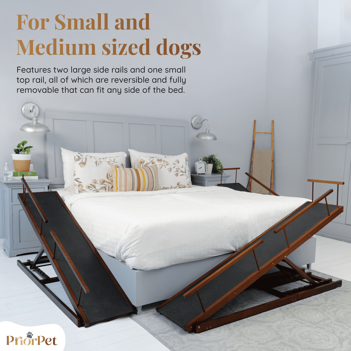 Rampa del perro para la cama