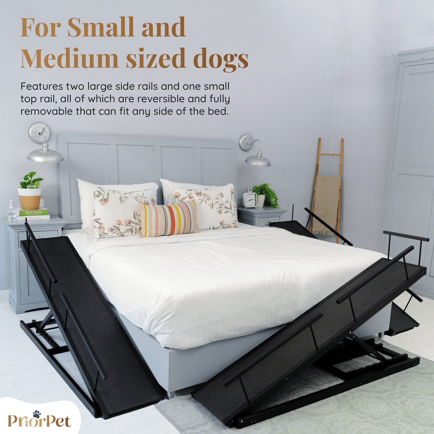 Rampa del perro para la cama