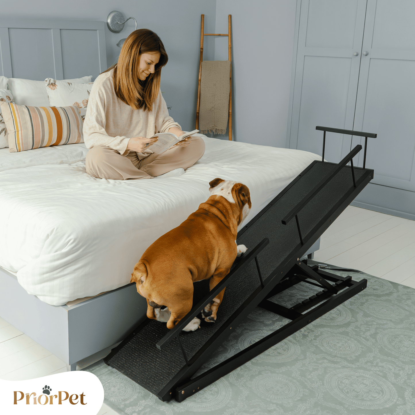 Rampa del perro para la cama