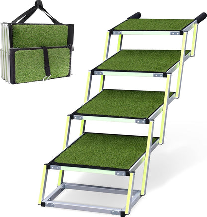 Escaleras para perros de 4 escalones para exteriores, usadas como nuevas