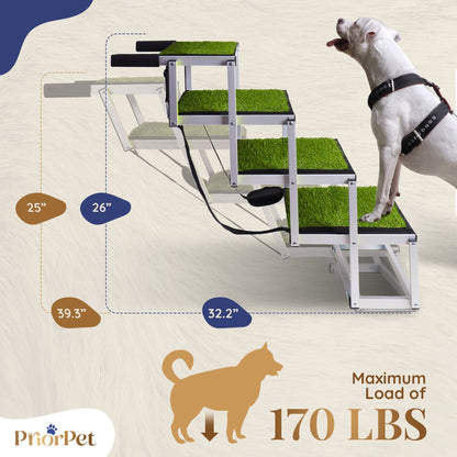 Escaleras para perros de 4 escalones para exteriores, usadas como nuevas