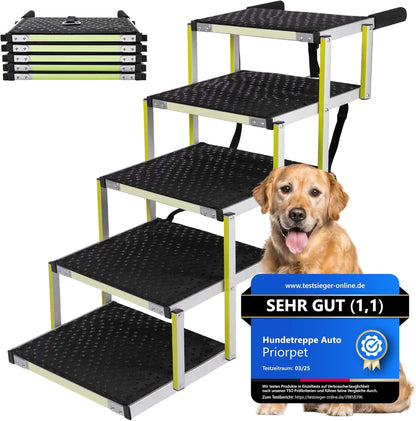 Escaliers extérieurs de chien de 5 étapes-utilisés comme neuf
