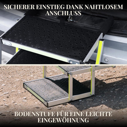 Escaliers extérieurs de chien de 5 étapes-utilisés comme neuf