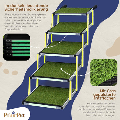 Escaliers extérieurs de chien de 5 étapes-utilisés comme neuf