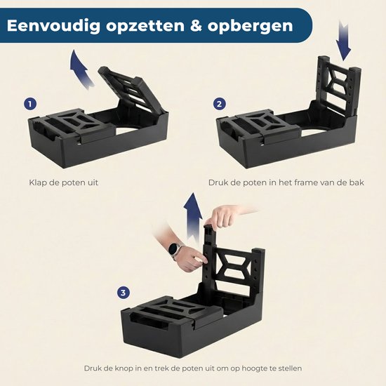 Verhoogde voerbak hond met standaard – dubbele hondenvoerbak RVS – stabiele hondenvoerbak – voerbak hond verhoogd – voerbak hond met standaard