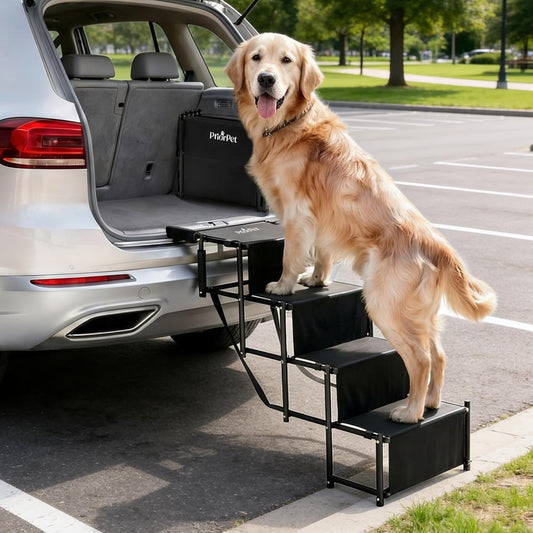 Klappbare Hundetreppe fürs Auto – 53–81 cm, bis 65 kg