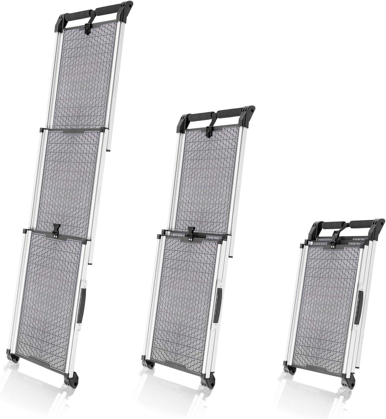 Hunderampe Auto Klappbar. Stabile Teleskop Rampe 90kg Belastbarkeit.