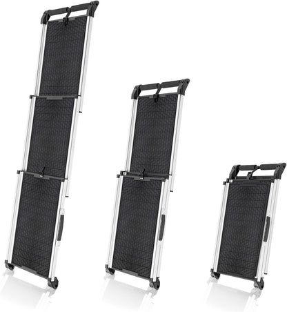 Hunderampe Auto Klappbar. Stabile Teleskop Rampe 90kg Belastbarkeit.